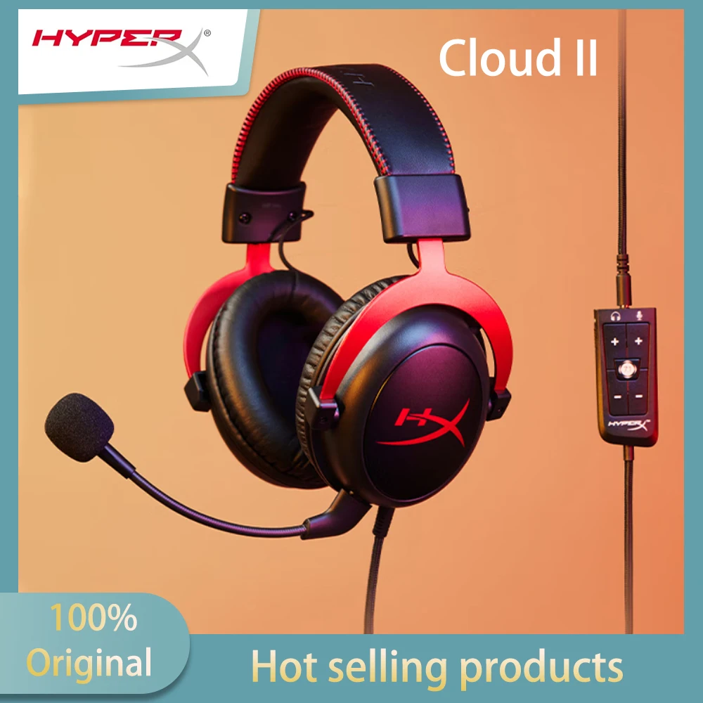 HYPERXE Cloud II xtremely Unknown wired virtual 7.1 surround sound listening position recognition headset with microphone comp
HYPERXE Cloud II xtremely Unknown wired virtual 7.1 surround sound listening position recognition headset with microphone comp