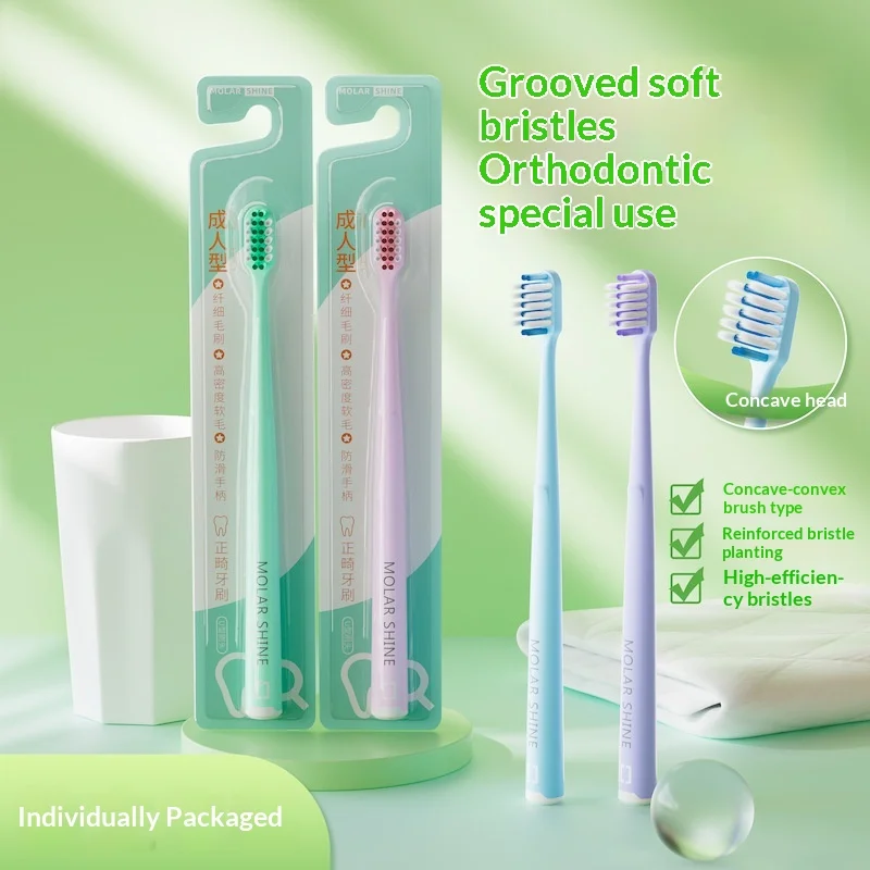 Soft Bristle Toothbrush V-Shaped Design 1/2pcs For Superior Oral Care
Soft Bristle Toothbrush V-Shaped Design 1/2pcs For Superior Oral Care