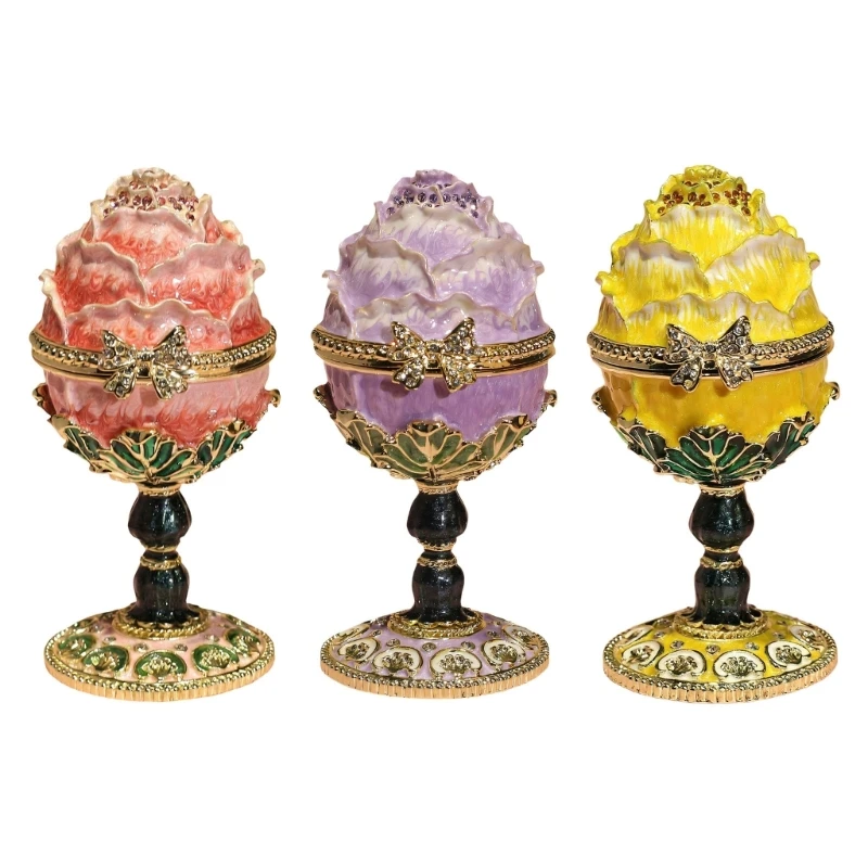 62KE Unique Footed Eggs Shaped Storage Case Measuring Portable Size For Safekeeping Jewelry Items And Decorations
62KE Unique Footed Eggs Shaped Storage Case Measuring Portable Size For Safekeeping Jewelry Items And Decorations