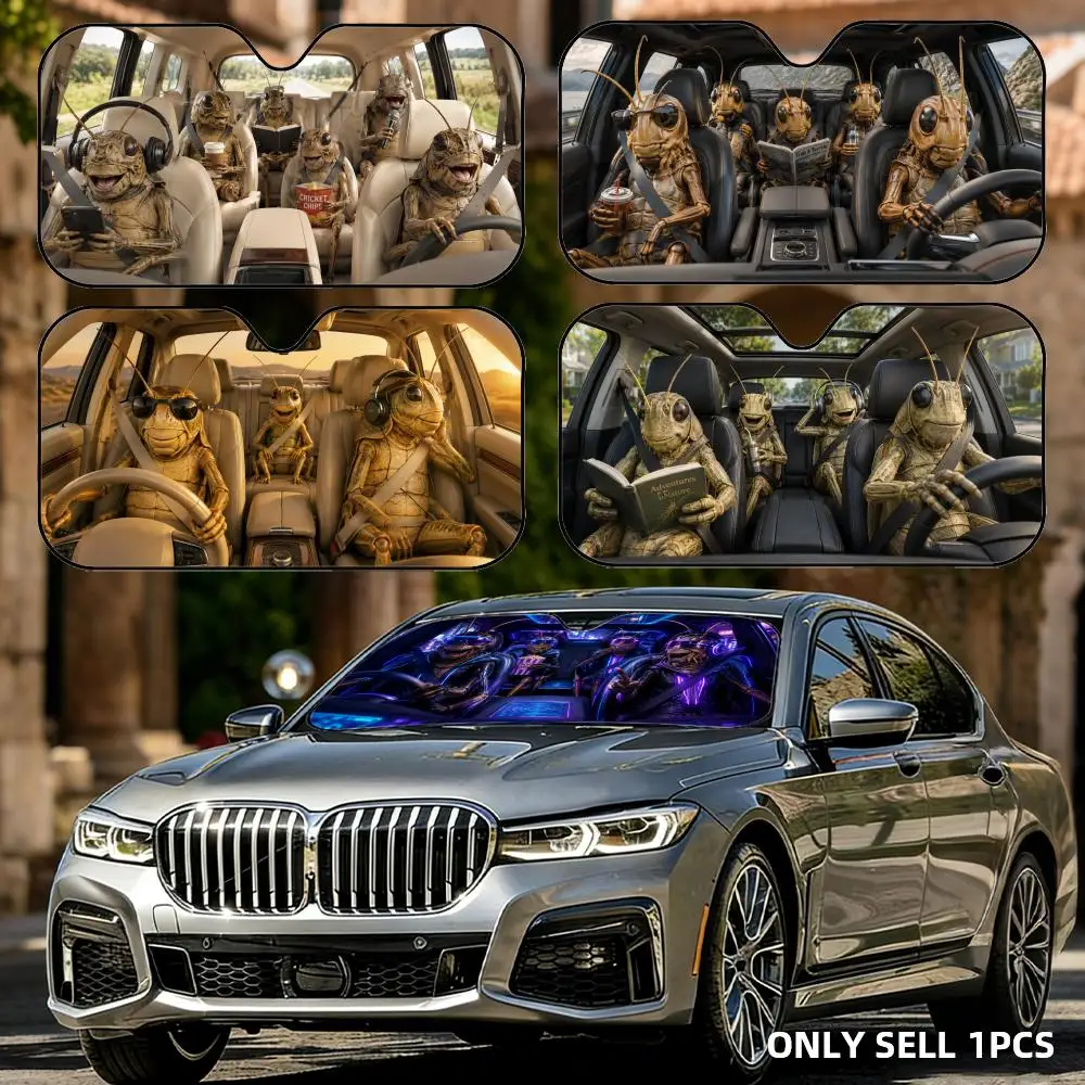 Cricket Driving Travel Sun Visor Reusable Aluminum Foil Car Windshield Sun Visor UV Heat Insulation Cover Shade
Cricket Driving Travel Sun Visor Reusable Aluminum Foil Car Windshield Sun Visor UV Heat Insulation Cover Shade