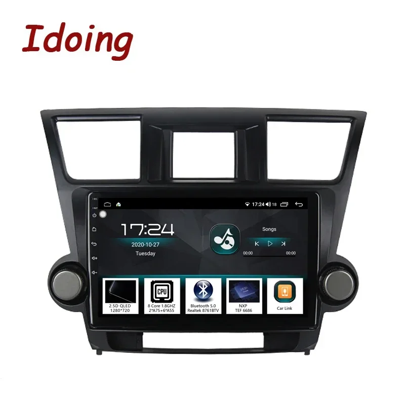 Idoing 10.2"Car Android Autoradio Player Navigation GPS For Toyota Highlander 2 XU40 2007-2014 Head Unit Intelligent System DSP
Idoing 10.2"Car Android Autoradio Player Navigation GPS For Toyota Highlander 2 XU40 2007-2014 Head Unit Intelligent System DSP