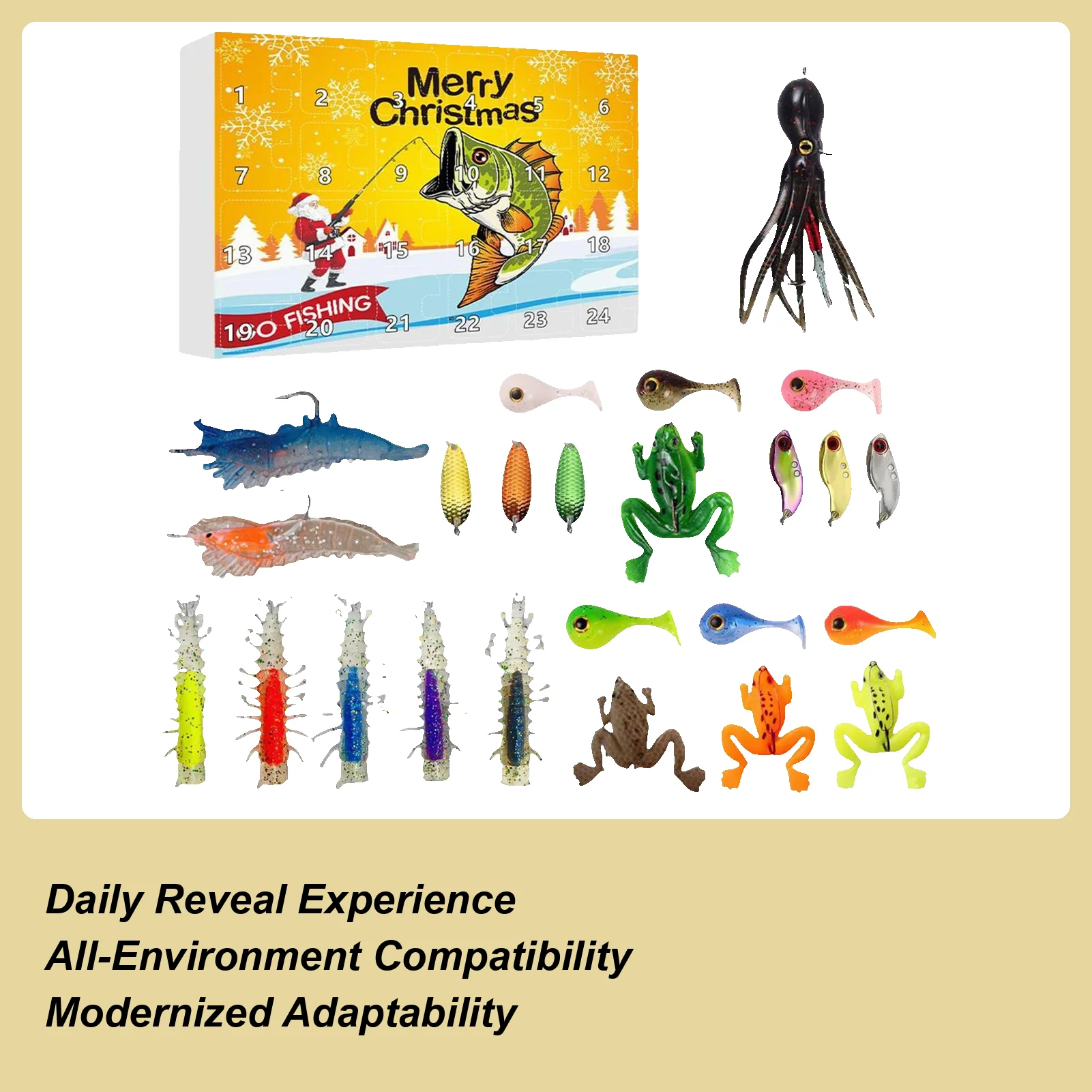 Рыболовная приманка, календарь Адвент 2025, 24 дня, рыболовная приманка, Рождественский адвент, календарь с приманкой для рыбы для мальчиков, парня, мужа, отека
Рыболовная приманка, календарь Адвент 2025, 24 дня, рыболовная приманка, Рождественский адвент, календарь с приманкой для рыбы для мальчиков, парня, мужа, отека