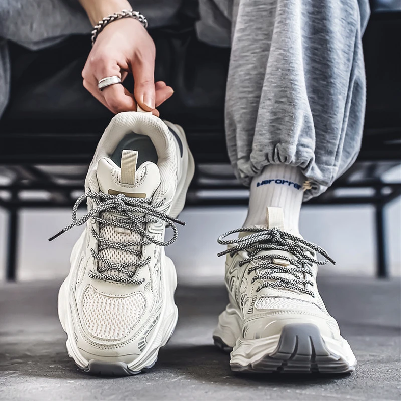 Putian Men's Casual Running Shoes Spring Versatile Travel Sports Height Hong Style White Dad Shoes Breathable Mesh Inner
Putian Men's Casual Running Shoes Spring Versatile Travel Sports Height Hong Style White Dad Shoes Breathable Mesh Inner