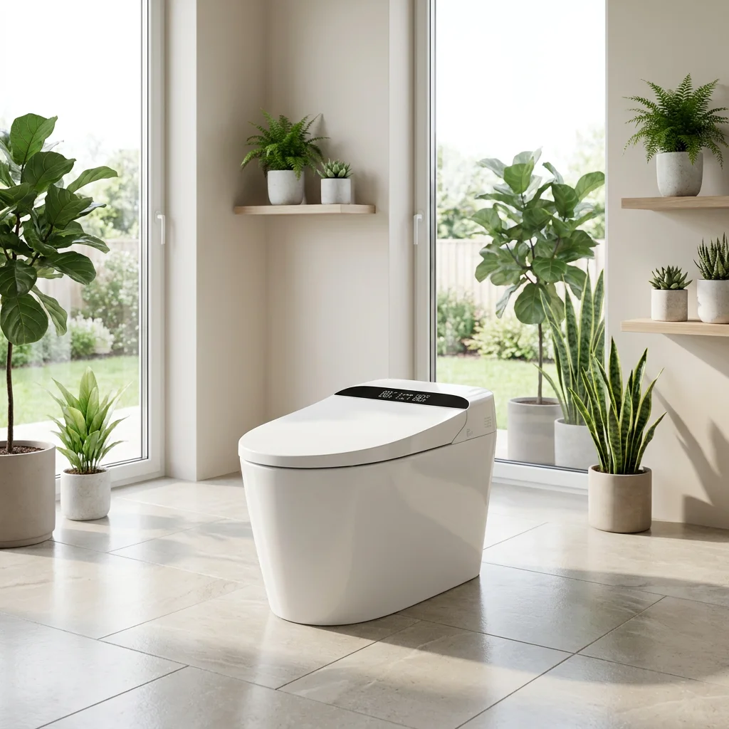 110V/220V One Piece Intelligent Smart Toilet with Remote Control Heated Seat & Air-Drying Electric Closestool and Bidet
110V/220V One Piece Intelligent Smart Toilet with Remote Control Heated Seat & Air-Drying Electric Closestool and Bidet