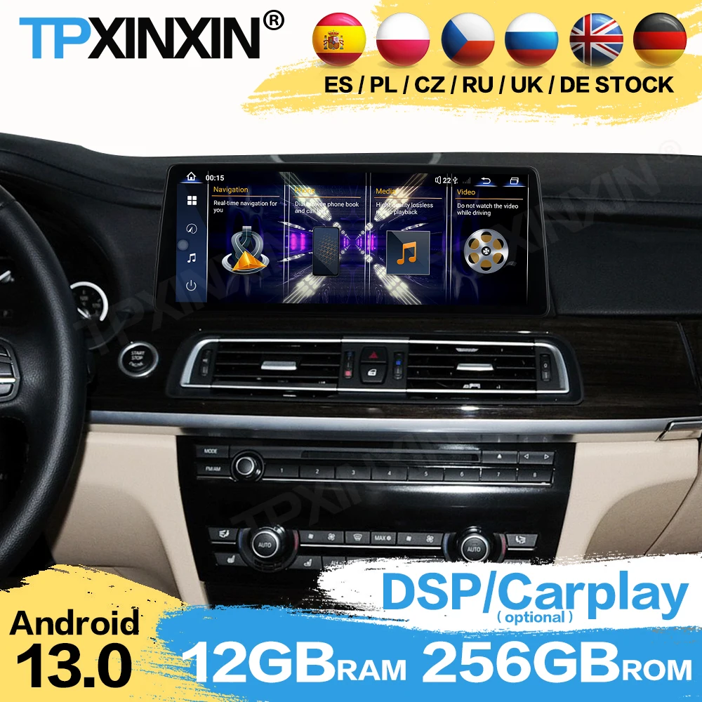 Автомобильный радиоприемник LHD RHD стереоприемник Android Auto для BMW 7 серии 2009 ~ 2015 GPS-навигация AI Голосовой экран Автоматический плеер Головное устройство
Автомобильный радиоприемник LHD RHD стереоприемник Android Auto для BMW 7 серии 2009 ~ 2015 GPS-навигация AI Голосовой экран Автоматический плеер Головное устройство