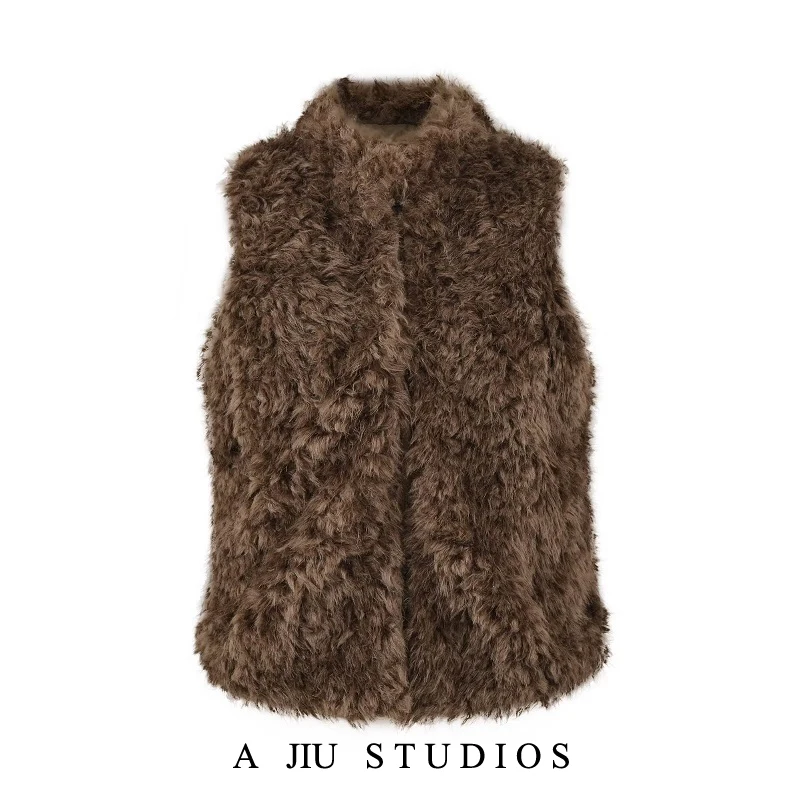 Korean Sle Coffee Lamb Fur Vest Women's Autumn Winter Slimming Casual Jaet Outerwear Commute Sle Stand Collar Regular L...
Korean Sle Coffee Lamb Fur Vest Women's Autumn Winter Slimming Casual Jaet Outerwear Commute Sle Stand Collar Regular L...