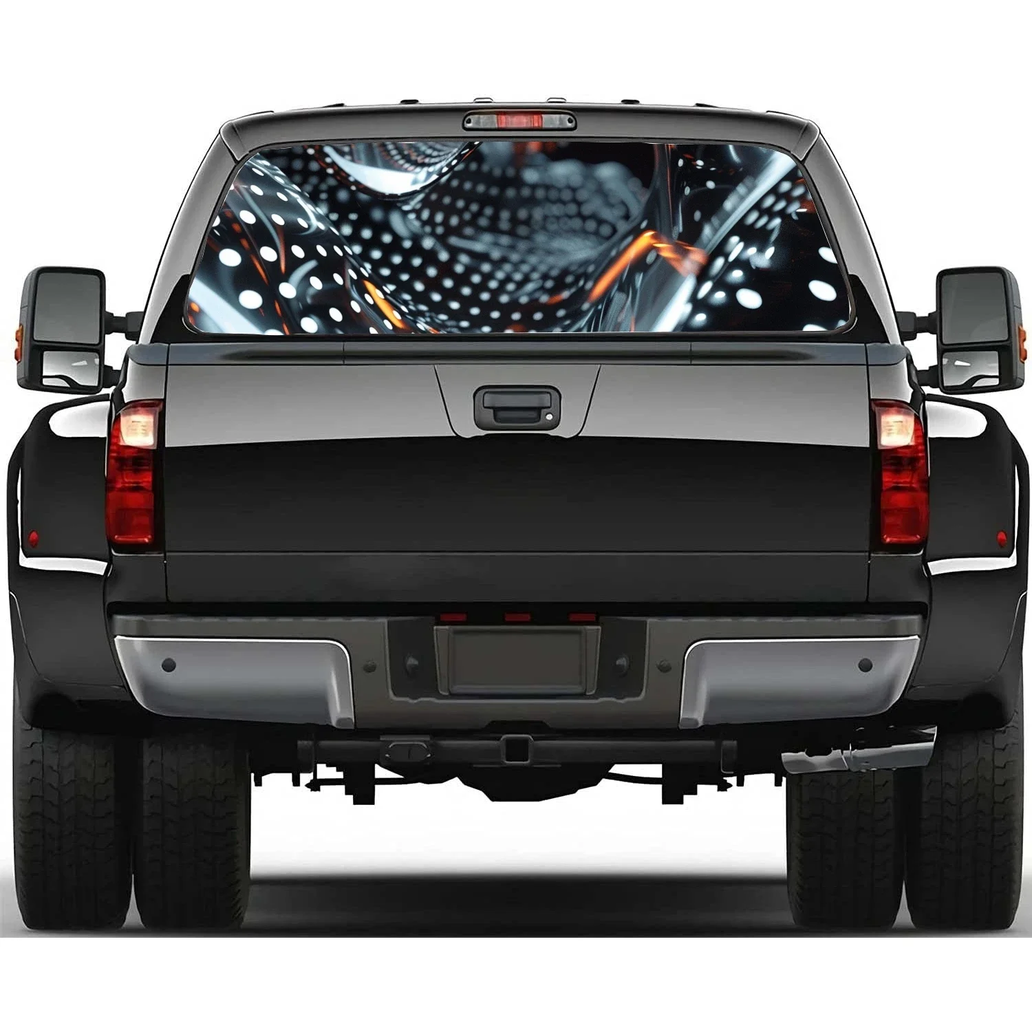 Dot Liquid Metal Abstract Rear Window Decal Fit Pickup,Truck,Car Universal See Through Perforated Back Windows Vinyl Sticker
Dot Liquid Metal Abstract Rear Window Decal Fit Pickup,Truck,Car Universal See Through Perforated Back Windows Vinyl Sticker