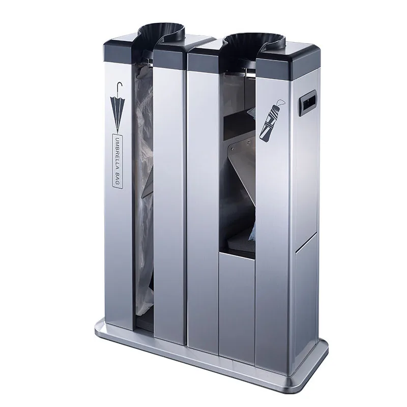 Dual Wet Umbrella Bag Dispenser with Stainless Steel Body for Long & Short Umbrellas Hotel Lobby
Dual Wet Umbrella Bag Dispenser with Stainless Steel Body for Long & Short Umbrellas Hotel Lobby