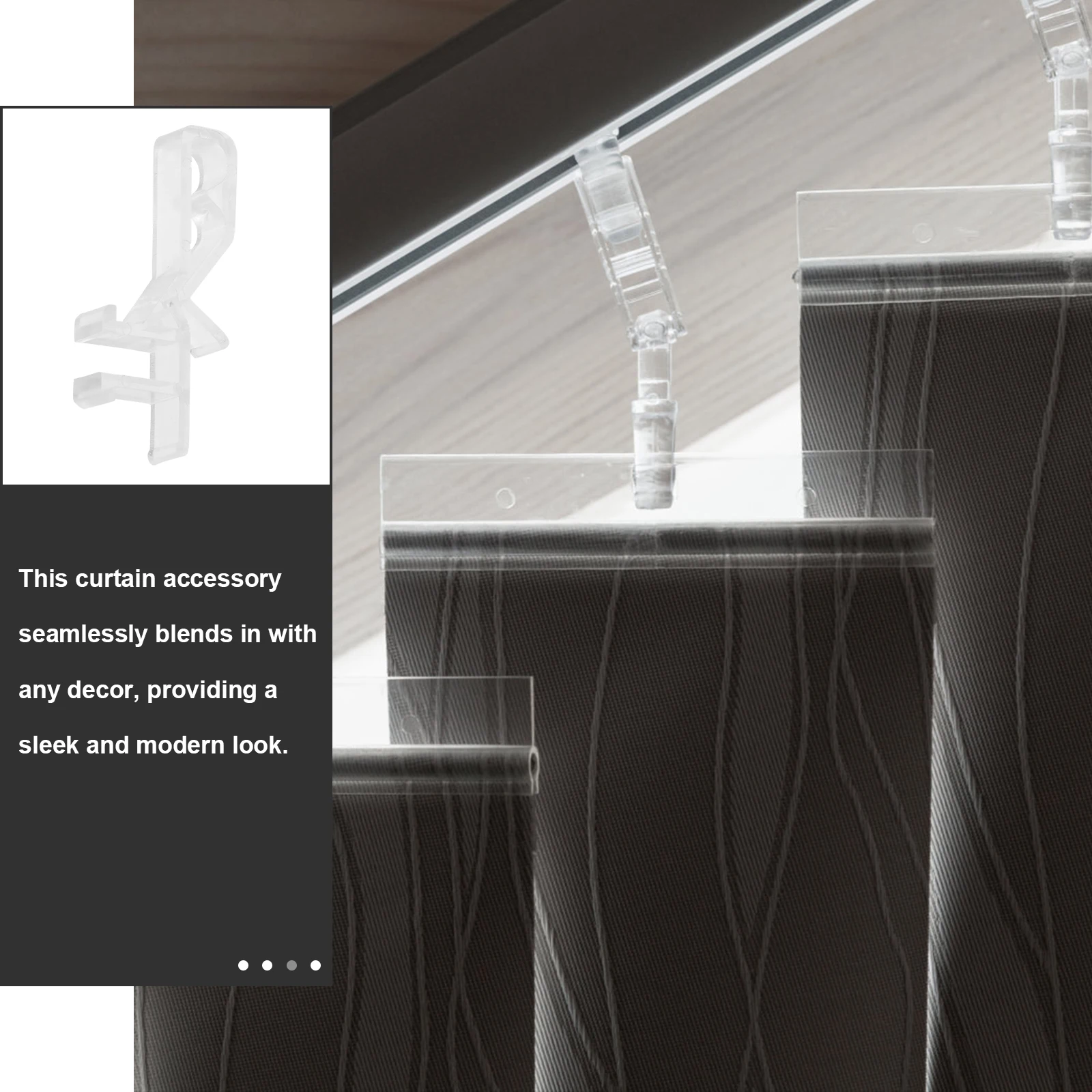 20Pcs Clear Hidden Valance Clips Replacement for Window Blinds Curtain Clips Reusable Blind Repair Parts Accessories
20Pcs Clear Hidden Valance Clips Replacement for Window Blinds Curtain Clips Reusable Blind Repair Parts Accessories