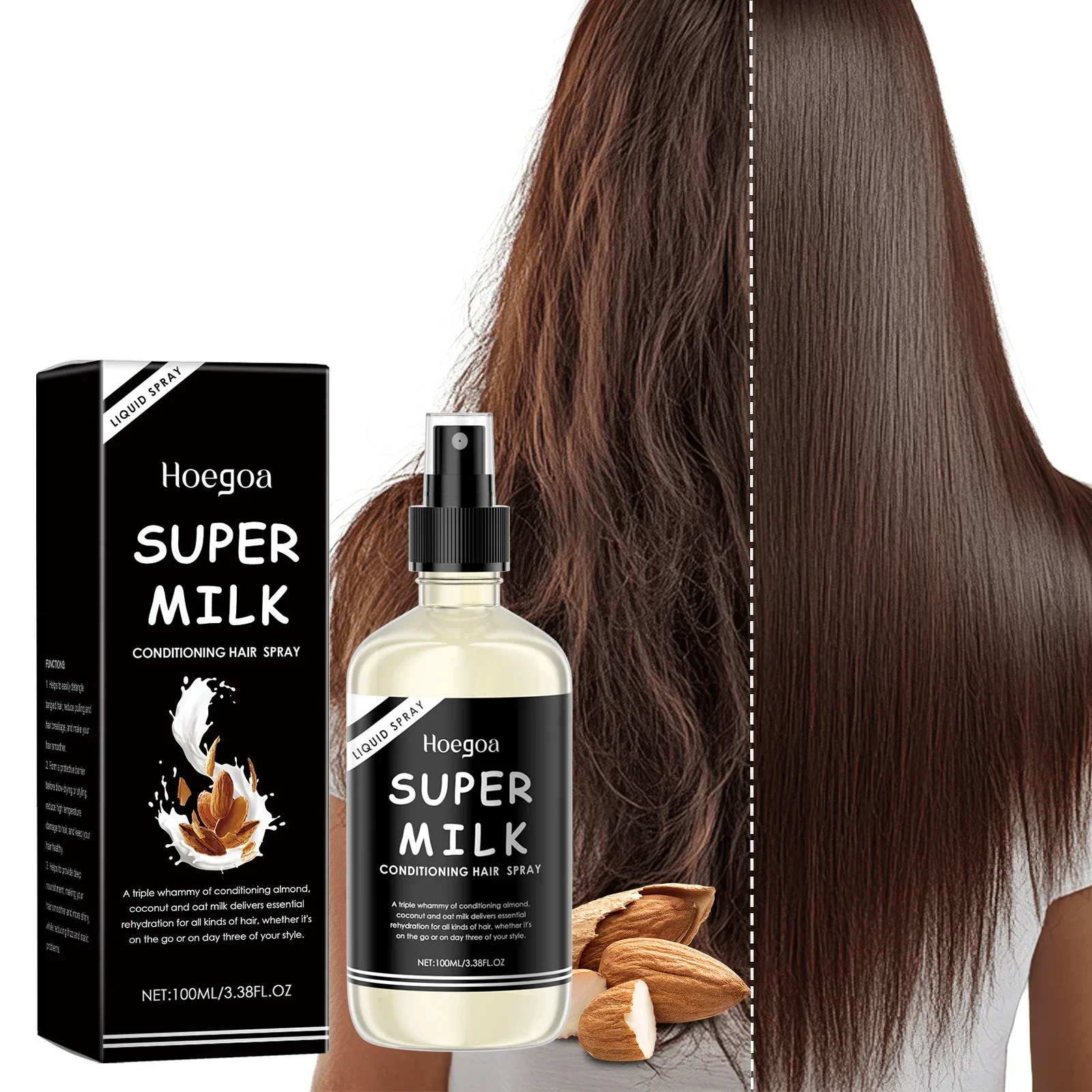 No Wash Hair Care Spray Gentle Moisturizing Improve Frizzy Soft Gloss Refreshing Flush Hair Care Spray
No Wash Hair Care Spray Gentle Moisturizing Improve Frizzy Soft Gloss Refreshing Flush Hair Care Spray