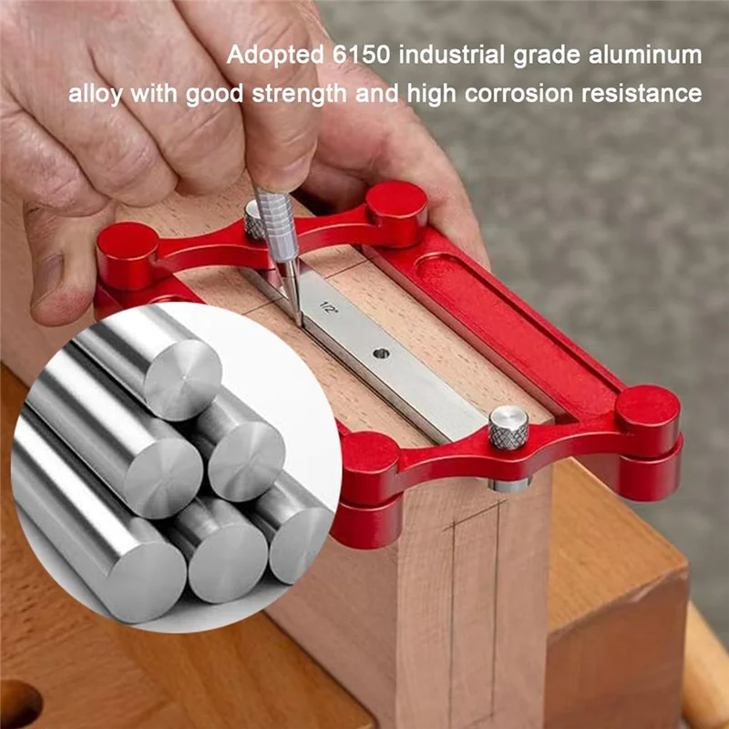 BYBS-Center Gauge, Stainless Steel Woodworking Planning Line Marking Tool, Center Scribe Offset Marking Centering Tool
BYBS-Center Gauge, Stainless Steel Woodworking Planning Line Marking Tool, Center Scribe Offset Marking Centering Tool