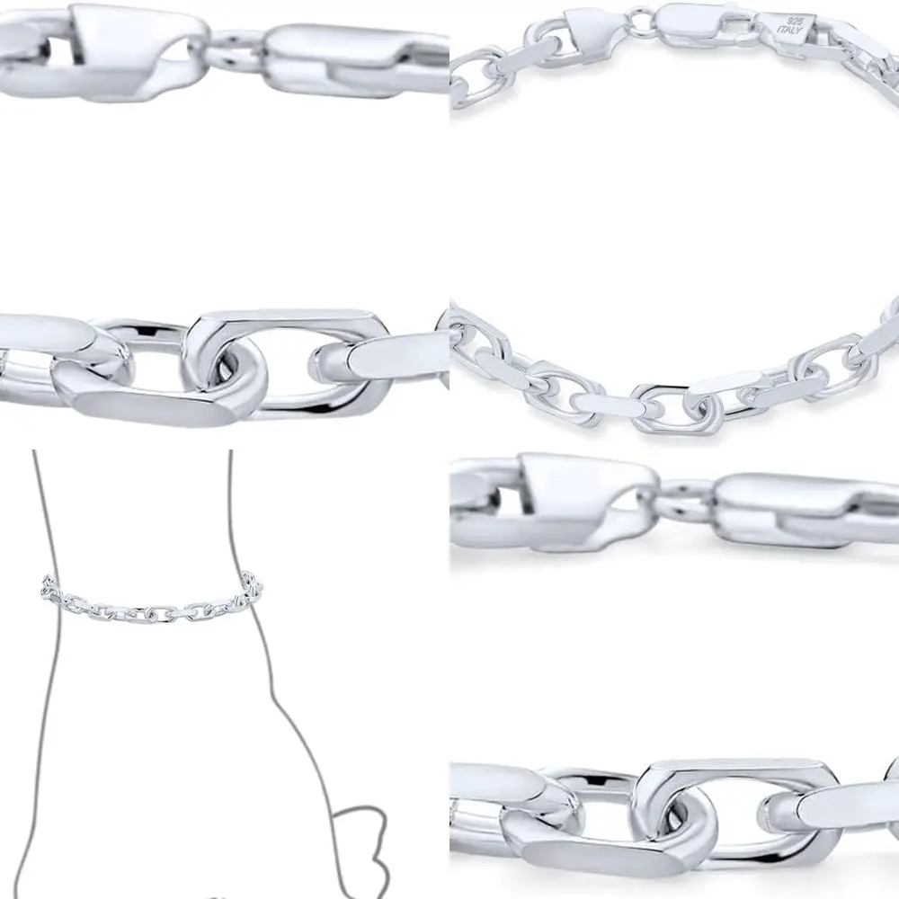 Итальянский мужской браслет-цепочка из стерлингового серебра 925 пробы 8-8,5
Итальянский мужской браслет-цепочка из стерлингового серебра 925 пробы 8-8,5