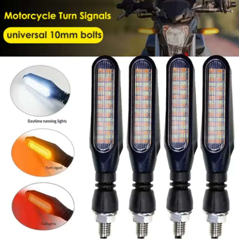 Universal Motorcycle 36LED Turn Signal Lights Front Rear Tail Flowing Amber Indicator Red Brake M10 12V Motorcyle Tail Lights
Universal Motorcycle 36LED Turn Signal Lights Front Rear Tail Flowing Amber Indicator Red Brake M10 12V Motorcyle Tail Lights