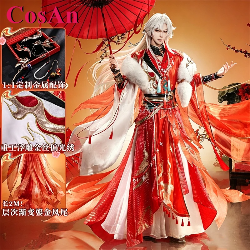 CosAn Game Honkai: Star Rail Blade Cosplay Costumes MuJiaQi Handsome Fashion Wedding Dress Activity Party Role Play Clothing
CosAn Game Honkai: Star Rail Blade Cosplay Costumes MuJiaQi Handsome Fashion Wedding Dress Activity Party Role Play Clothing