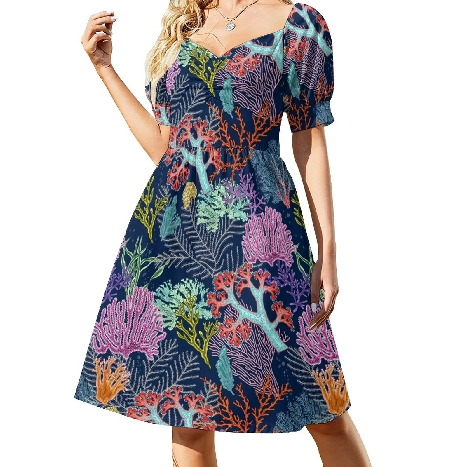 underwater Short-Sleeved Dress summer dress korean women womens dress birthday for women
underwater Short-Sleeved Dress summer dress korean women womens dress birthday for women