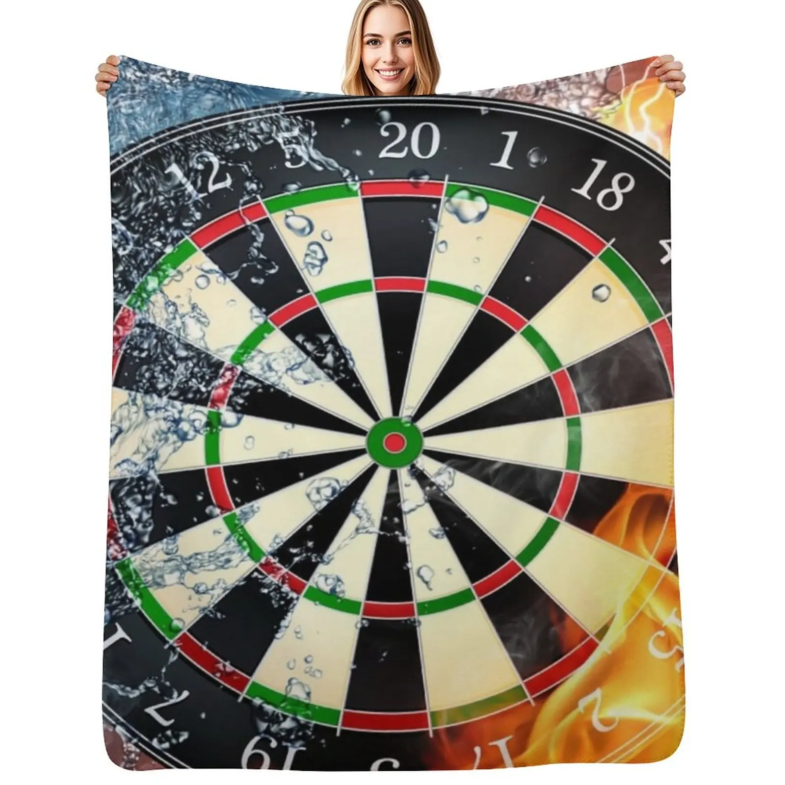 Dart Board Fire and Ice Throw Blanket Warm Flannel Blanket for Couch Chair Bedroom
Dart Board Fire and Ice Throw Blanket Warm Flannel Blanket for Couch Chair Bedroom