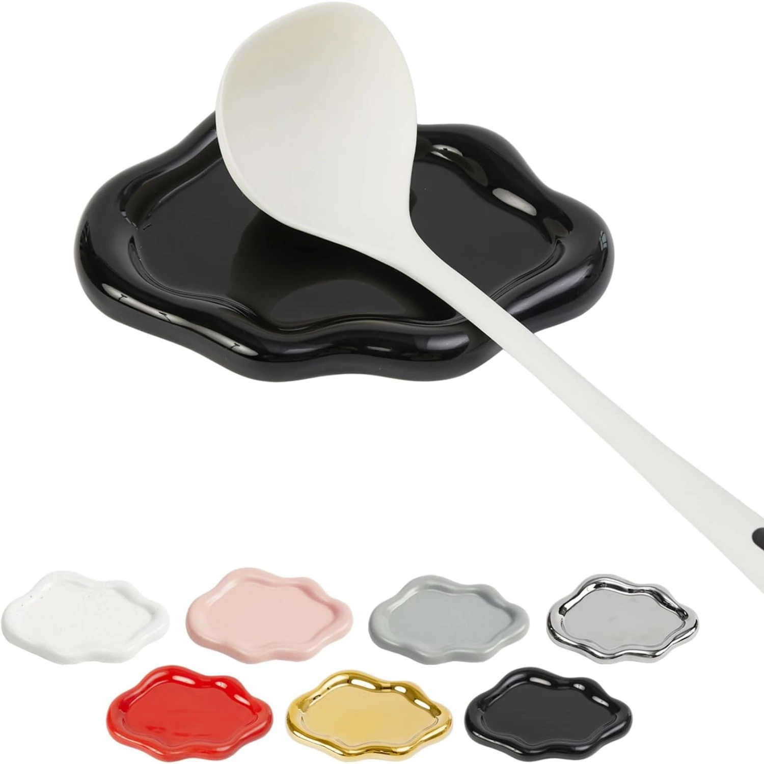 Ceramic Spoon Rest for Stove Spoon Holder for Counter Coffee Spoon Rest Utensil Rest Pink Spatula Rest Cloud Shape Decorative
Ceramic Spoon Rest for Stove Spoon Holder for Counter Coffee Spoon Rest Utensil Rest Pink Spatula Rest Cloud Shape Decorative