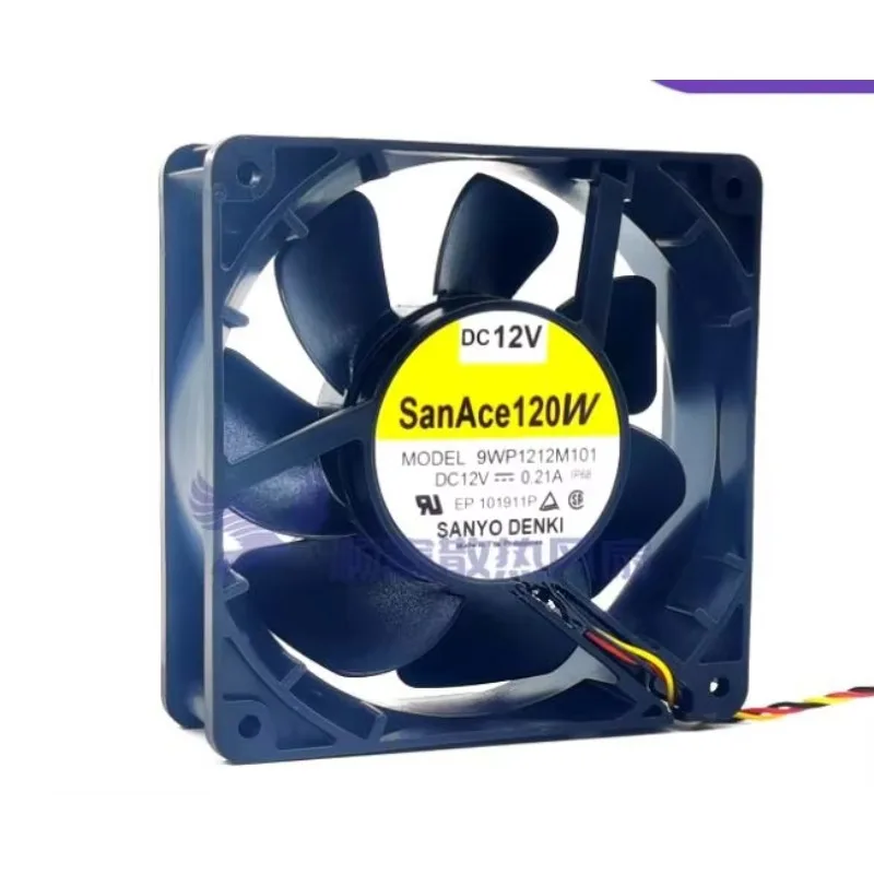 Sanyo Denki 9WP1212M101 DC 12V 0.21A 120x120x38mm 3-Wire Server Cooling Fan
Sanyo Denki 9WP1212M101 DC 12V 0.21A 120x120x38mm 3-Wire Server Cooling Fan