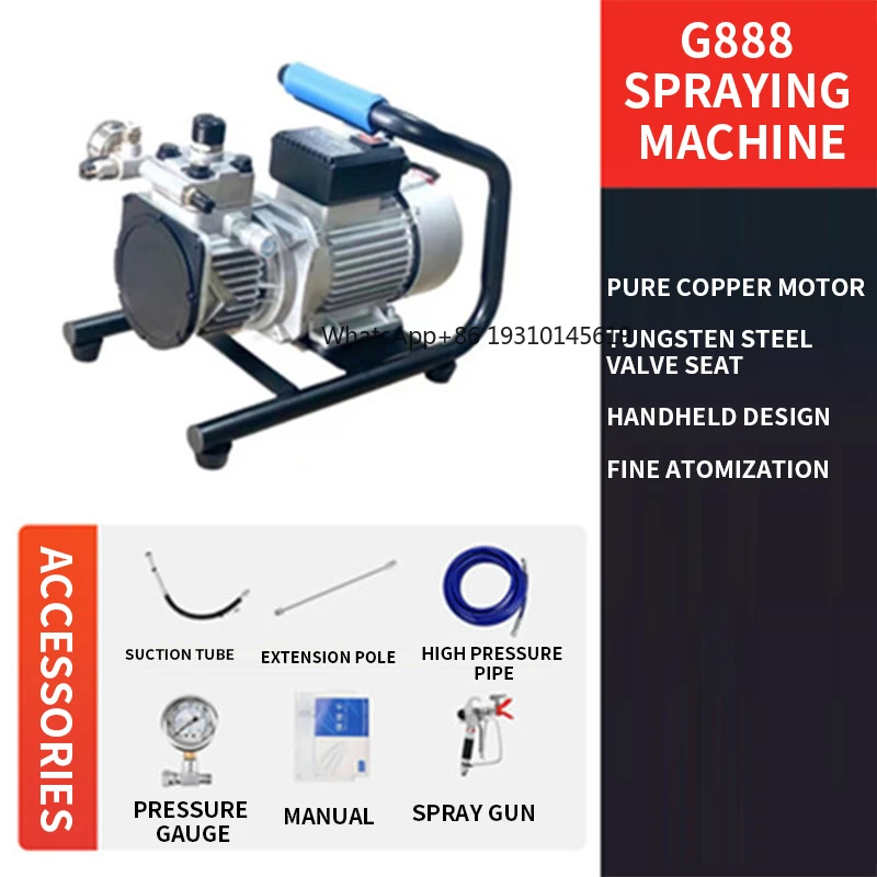 Brushless High Pressure Airless Spraying Machine, Portable High Power Latex Paint Coating Sprayer for Wall Furniture
Brushless High Pressure Airless Spraying Machine, Portable High Power Latex Paint Coating Sprayer for Wall Furniture