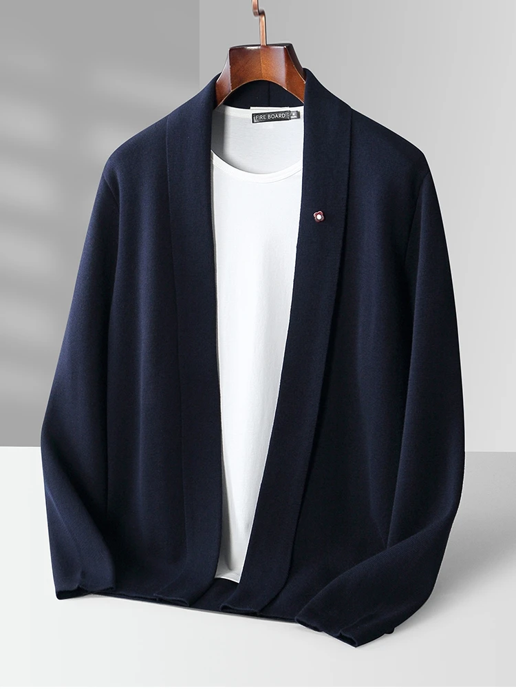 Men's 100% Pure Wool Cardigan Sweater Autumn Winter V-neck Soild Slim Fit Korean Style Fashion Cashmer Knit Jacket Smart Casual
Men's 100% Pure Wool Cardigan Sweater Autumn Winter V-neck Soild Slim Fit Korean Style Fashion Cashmer Knit Jacket Smart Casual