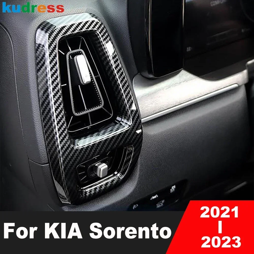 Для Kia Sorento 2021 2022 2023, углеродное волокно, передняя боковая крышка вентиляционного отверстия для кондиционера автомобиля, накладка, внутренние молдинги, аксессуары
Для Kia Sorento 2021 2022 2023, углеродное волокно, передняя боковая крышка вентиляционного отверстия для кондиционера автомобиля, накладка, внутренние молдинги, аксессуары