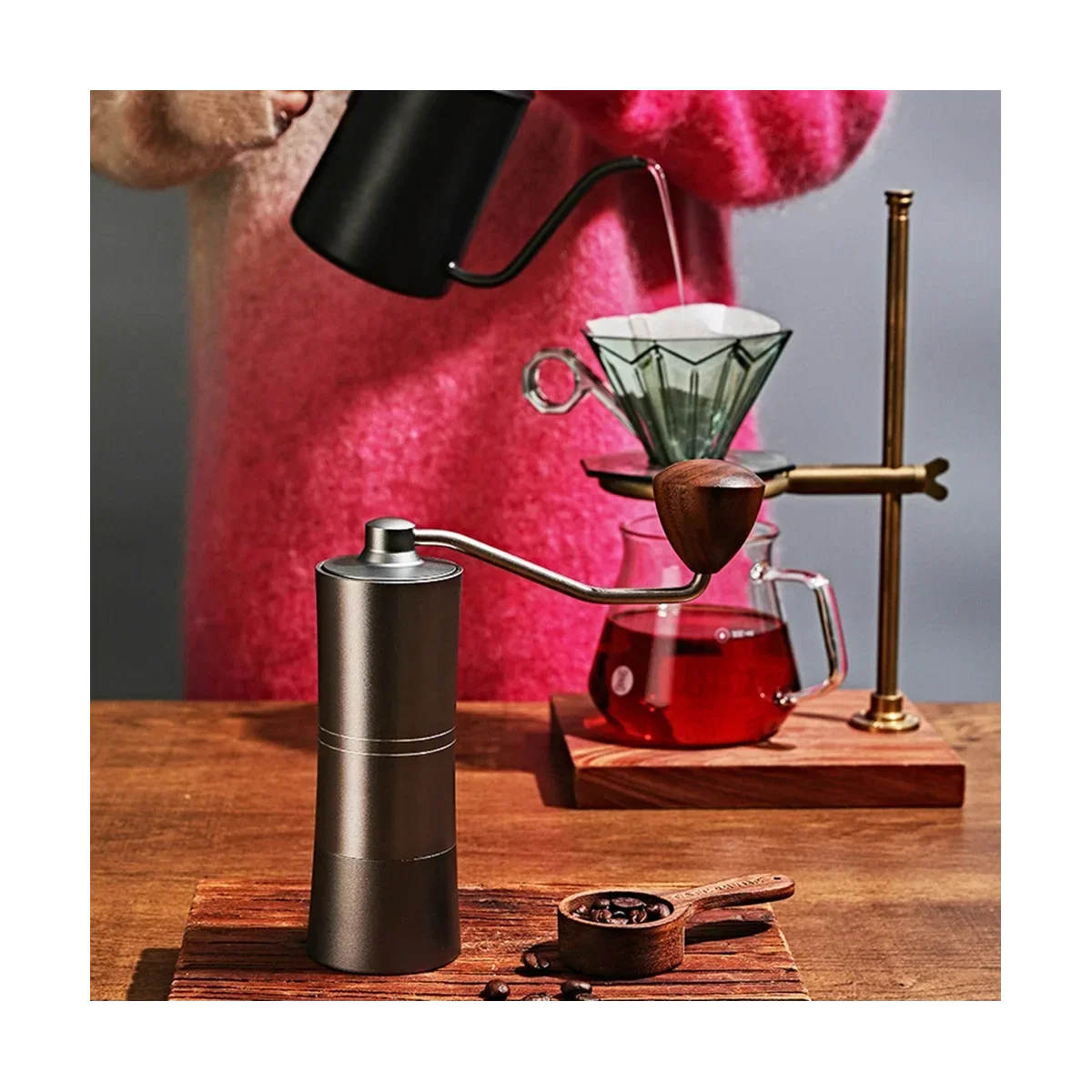 Manual Coffee Grinder with Adjustable Settings Espresso Maker Stainless Steel 420 Burr Home Camping Coffee Accessories
Manual Coffee Grinder with Adjustable Settings Espresso Maker Stainless Steel 420 Burr Home Camping Coffee Accessories