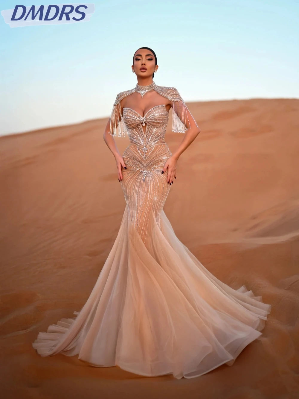 New Exquisite Beaded Tassel Evening Dress Charming Mermaid Long Wedding Party Gown Customized Sweetheart Neck Prom Dresses
New Exquisite Beaded Tassel Evening Dress Charming Mermaid Long Wedding Party Gown Customized Sweetheart Neck Prom Dresses