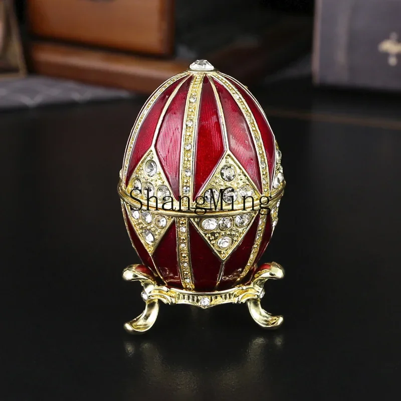 CL egg enamel jewelry box flip cover storage exquisite egg light luxury home ornament
CL egg enamel jewelry box flip cover storage exquisite egg light luxury home ornament