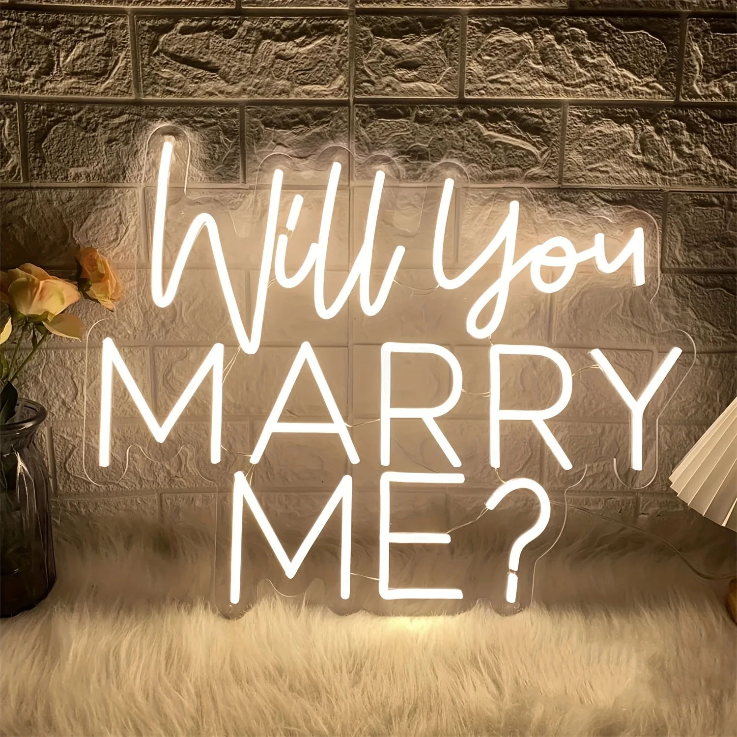 Will You Marry Me LED Neon Sign Proposal & Engagement Party Bridal Shower Wedding Wall Hanging Decor 5V USB Powered Neon Light
Will You Marry Me LED Neon Sign Proposal & Engagement Party Bridal Shower Wedding Wall Hanging Decor 5V USB Powered Neon Light