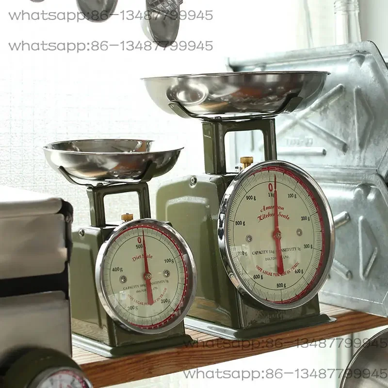 Metal Kitchen Call Retro Baking Measuring Scale Restaurant Plate Spring Table Scale---1KG Height 22.5cm
Metal Kitchen Call Retro Baking Measuring Scale Restaurant Plate Spring Table Scale---1KG Height 22.5cm