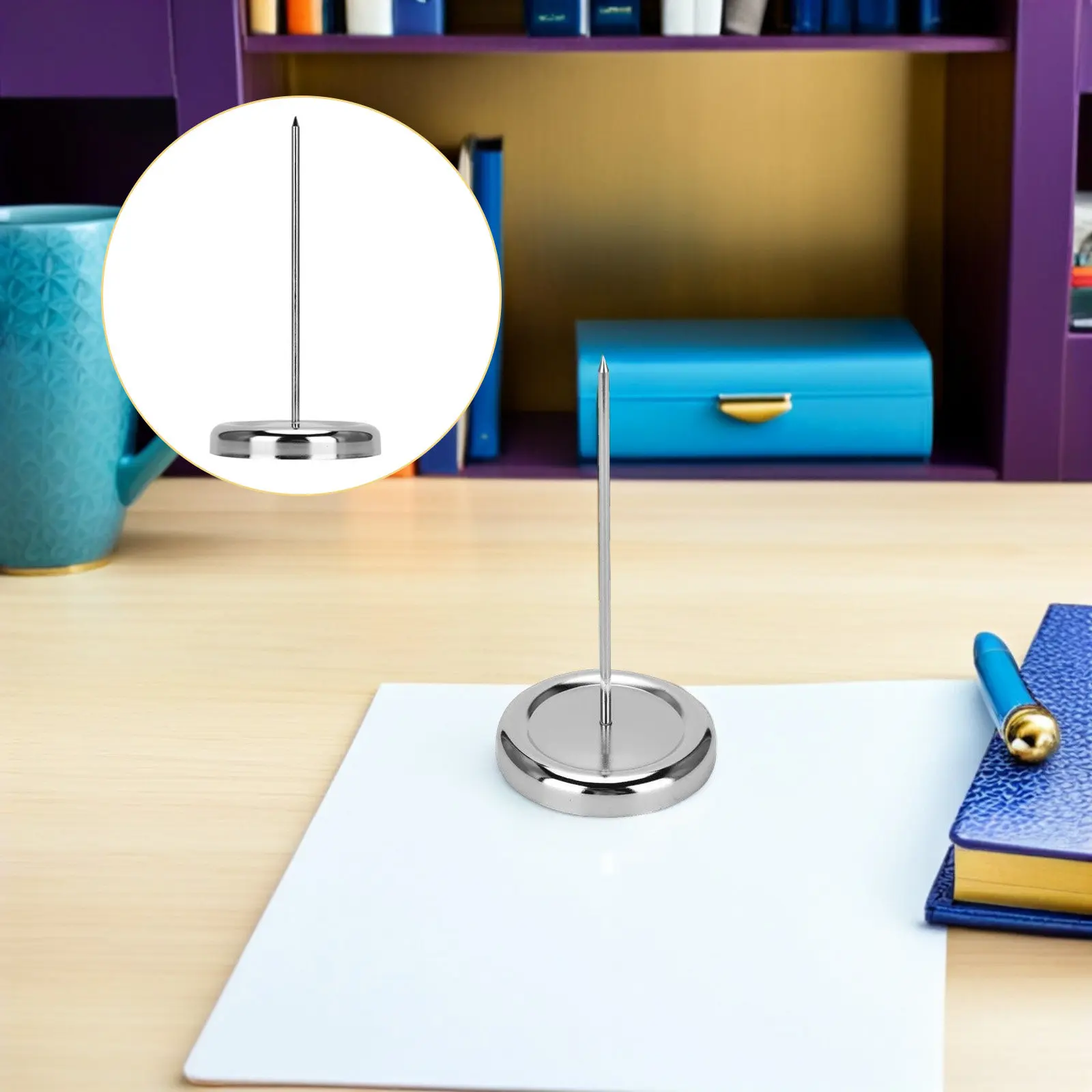 2Pcs Stainless Steel Receipt Holder Spike Restaurant Order Ticket Stick Memo Paper Organizer Stable Base for Business Kitchen
2Pcs Stainless Steel Receipt Holder Spike Restaurant Order Ticket Stick Memo Paper Organizer Stable Base for Business Kitchen