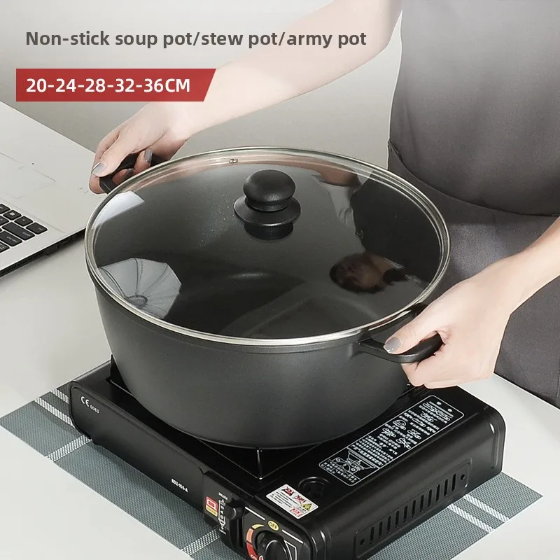 LH Non-stick amphora soup pot thickening and deepening set cooking pot induction cooker universal
LH Non-stick amphora soup pot thickening and deepening set cooking pot induction cooker universal