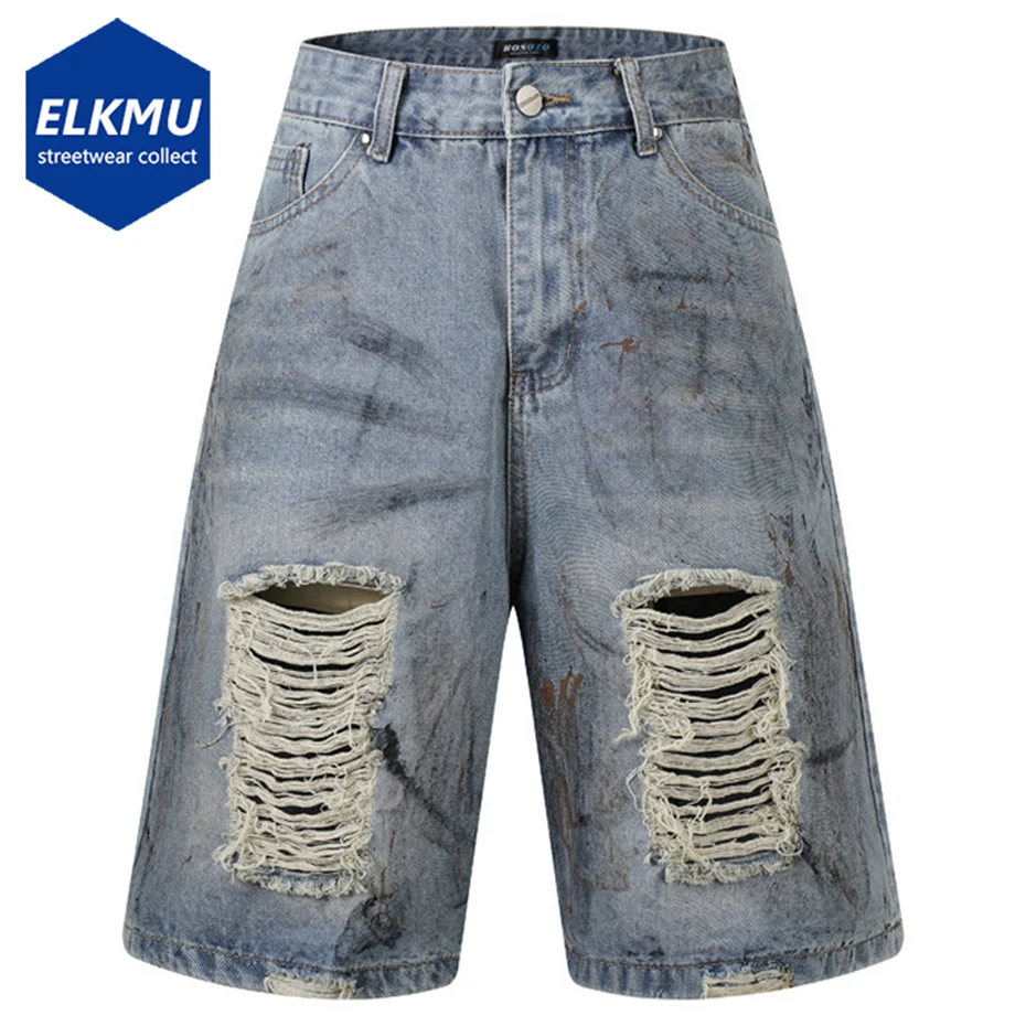 Men Hi Street Vintage Denim Shorts Ripped Baaggy Jeans Shorts Summer Casual Loose Shorts
Men Hi Street Vintage Denim Shorts Ripped Baaggy Jeans Shorts Summer Casual Loose Shorts