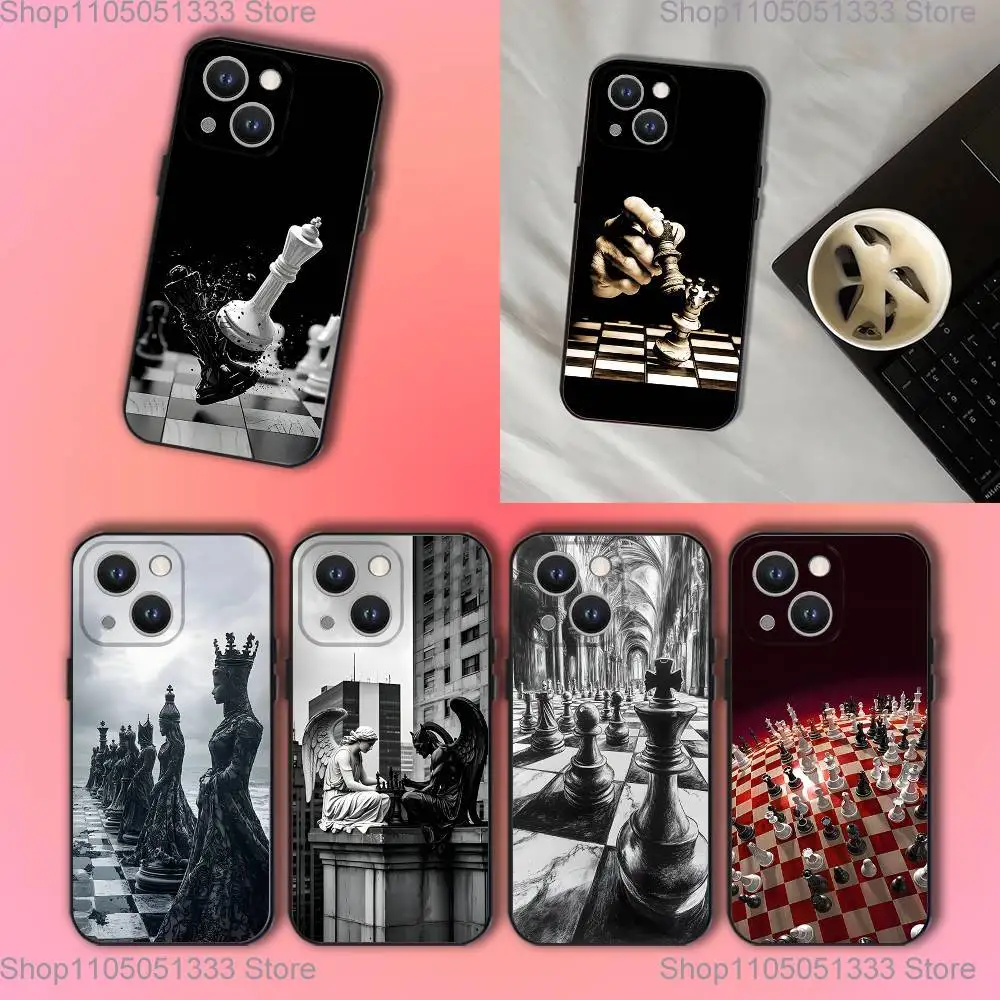 Chess Phone Case For iPhone 17,16,15,14,13,12,11,Pro,XS,Max,XR,Plus,E,SE4,Mini Black Soft Cover
Chess Phone Case For iPhone 17,16,15,14,13,12,11,Pro,XS,Max,XR,Plus,E,SE4,Mini Black Soft Cover