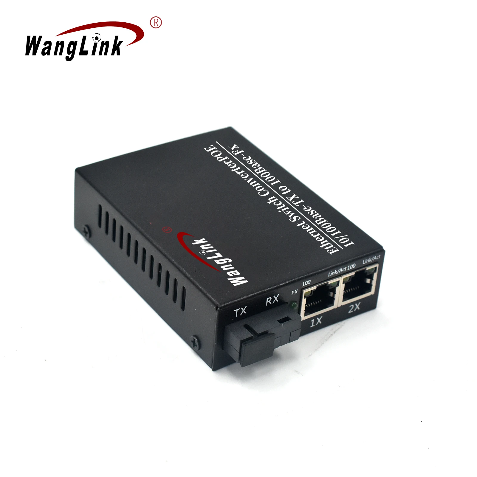 Wanglink CCTV POE Switch 1 Port 100Base-FX to 2 Ports 10/100BaseTX PoE Media Converter Optical Fiber Switch For IP Camera
Wanglink CCTV POE Switch 1 Port 100Base-FX to 2 Ports 10/100BaseTX PoE Media Converter Optical Fiber Switch For IP Camera