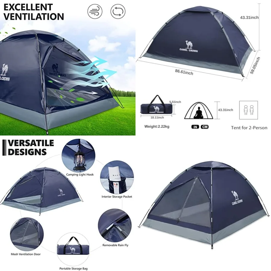Tents for Camping/3/4/5 Camping Dome Tent, Waterproof, Spacious, Lightweight Portable Backpacking Tent for Outdoor Camping/Hiki
Tents for Camping/3/4/5 Camping Dome Tent, Waterproof, Spacious, Lightweight Portable Backpacking Tent for Outdoor Camping/Hiki