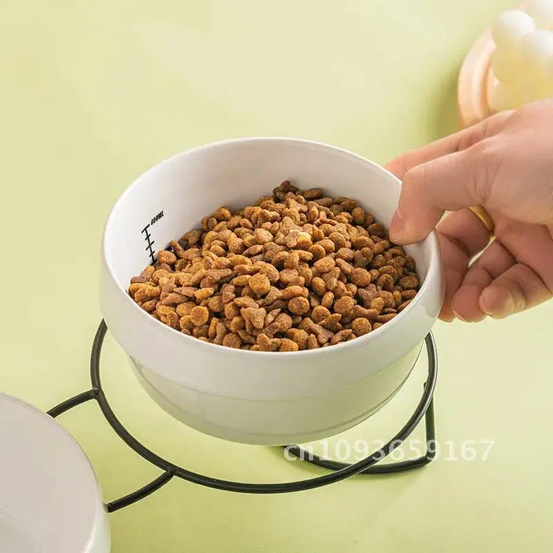 Cute Paw Print Cat Bowl Bowl Pet Ceramic Bowl Iron Frame Non-slip Universal High Dog Quality Bowl Cat Double Cartoon Pet Feeder
Cute Paw Print Cat Bowl Bowl Pet Ceramic Bowl Iron Frame Non-slip Universal High Dog Quality Bowl Cat Double Cartoon Pet Feeder