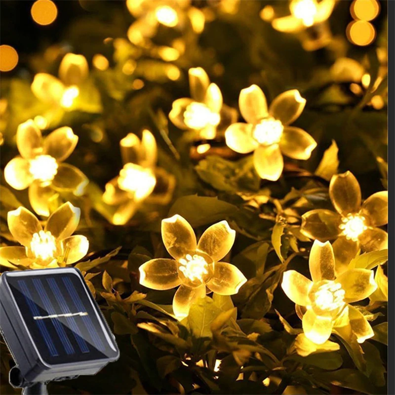 1pc 5M7M12M LED Solar String Sakura Flower Cherry Flower Lights LED Outdoor Waterproof Festival Garden Decorative Fairy Lights
1pc 5M7M12M LED Solar String Sakura Flower Cherry Flower Lights LED Outdoor Waterproof Festival Garden Decorative Fairy Lights
