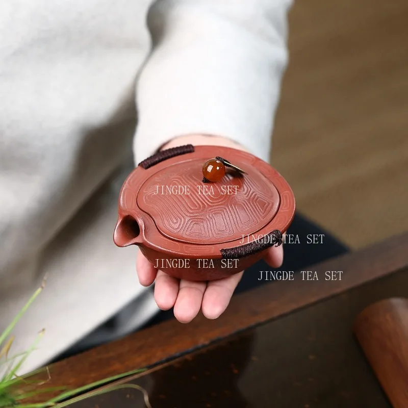 Purple Clay Tortoise Pattern Gaiwan Tea Cup with Built-in Filter Portable Chinese Yixing Tea Brewing Bowl Drinking Utensils
Purple Clay Tortoise Pattern Gaiwan Tea Cup with Built-in Filter Portable Chinese Yixing Tea Brewing Bowl Drinking Utensils