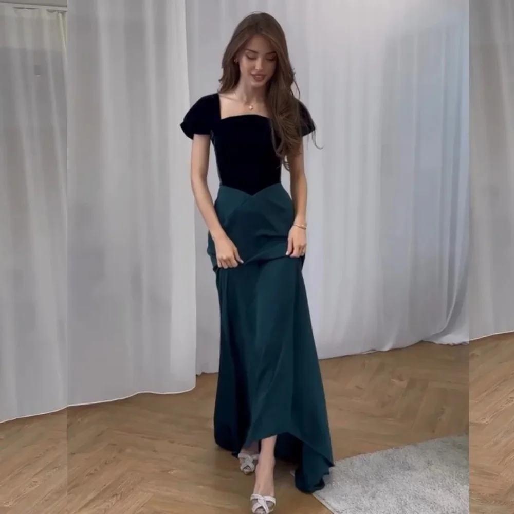 Customized Fashion Sizes Available Pleat Ruched Mermaid Square Neck Long Dresses Bespoke Occasion Dresses Exquisite Elegant
Customized Fashion Sizes Available Pleat Ruched Mermaid Square Neck Long Dresses Bespoke Occasion Dresses Exquisite Elegant