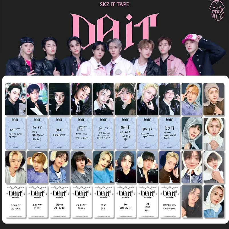 Stray Kids' "DO IT" Flash Card Celebrity Photo Card Lucky Carter Dian Card Official Same Style Accessory for Stray Kids
Stray Kids' "DO IT" Flash Card Celebrity Photo Card Lucky Carter Dian Card Official Same Style Accessory for Stray Kids