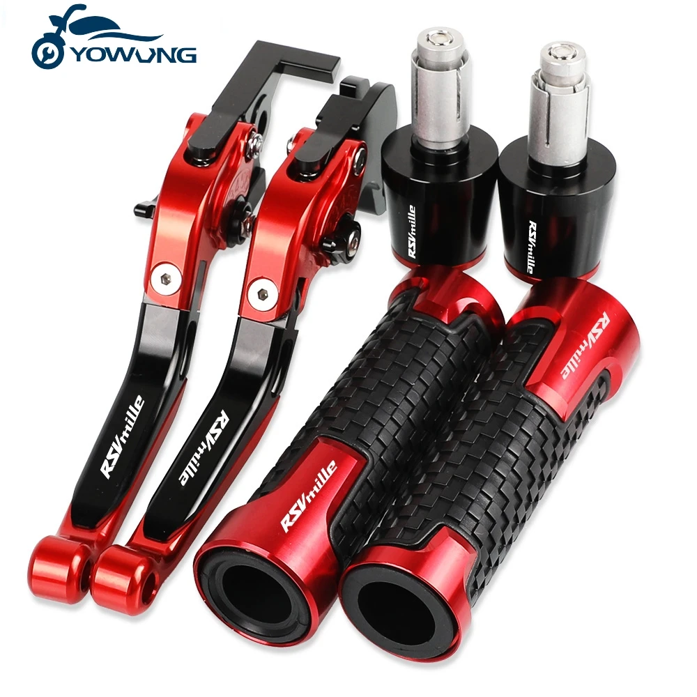 For APRILIA RSV MILLE 2004 2005 2006 2007 2008 Motorcycle Aluminum Adjustable Brake Clutch Levers Handlebar Hand Grips ends
For APRILIA RSV MILLE 2004 2005 2006 2007 2008 Motorcycle Aluminum Adjustable Brake Clutch Levers Handlebar Hand Grips ends