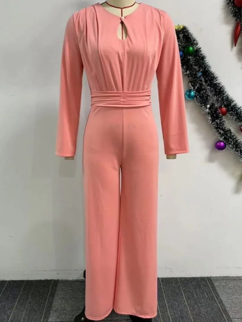 Women Jumpsuits For Summer Spring Solid Color Long Sleeve Loose Fashion Streetwear Overalls Wide Leg Pants Trousers 2025
Women Jumpsuits For Summer Spring Solid Color Long Sleeve Loose Fashion Streetwear Overalls Wide Leg Pants Trousers 2025