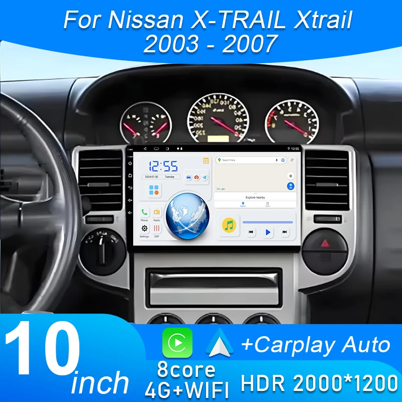 Автомобильный плеер Android для NISSAN X-TRAIL Xtrail 2003-2007, авторадио, мультимедиа, GPS, камера Carplay, экран, навигация, NO 2din DVD
Автомобильный плеер Android для NISSAN X-TRAIL Xtrail 2003-2007, авторадио, мультимедиа, GPS, камера Carplay, экран, навигация, NO 2din DVD