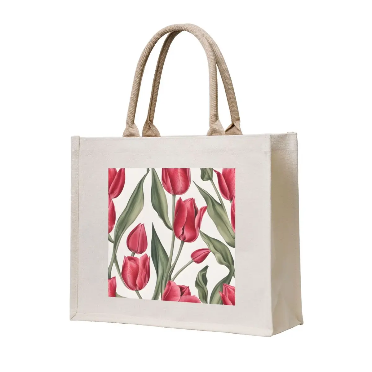 Pink tulips and leaves pattern,vintage botanicals Tote Bag Women's handbag Canvas canvas tote
Pink tulips and leaves pattern,vintage botanicals Tote Bag Women's handbag Canvas canvas tote