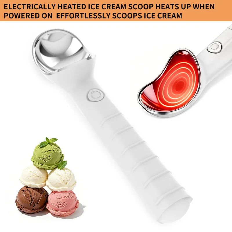 Heating ice cream digging spoon Electric heating ice cream spoon Heating self-melting digging ball
Heating ice cream digging spoon Electric heating ice cream spoon Heating self-melting digging ball