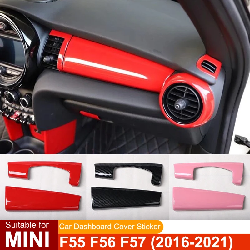 Для MINI ONE Cooper S JCW F55 F56 F57 панель приборной панели автомобиля декоративная крышка пластиковая наклейка аксессуары для модификации интерьера
Для MINI ONE Cooper S JCW F55 F56 F57 панель приборной панели автомобиля декоративная крышка пластиковая наклейка аксессуары для модификации интерьера