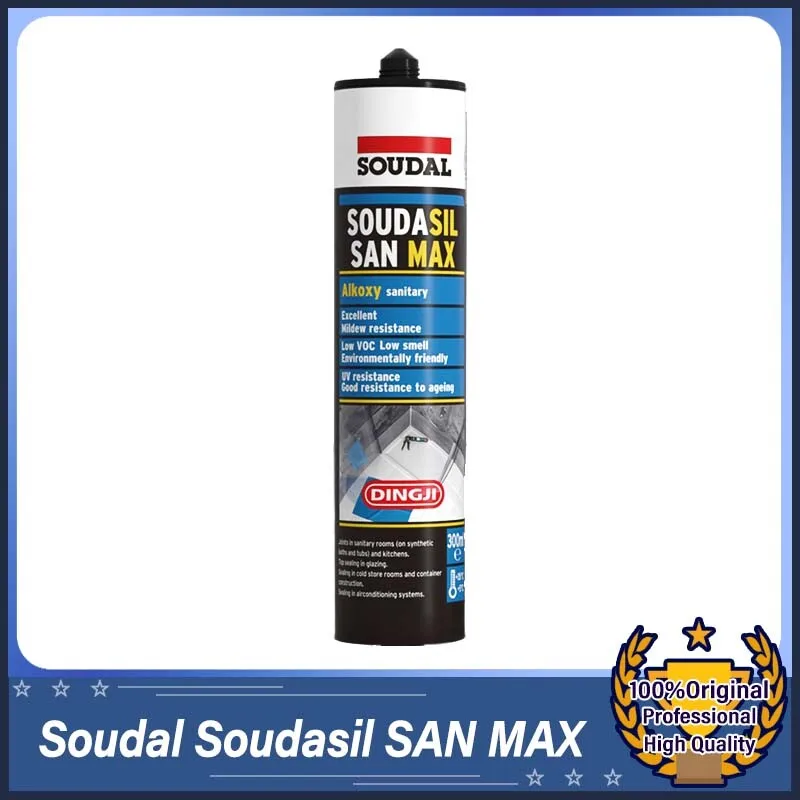 SOUDAL SAN MAX Mold and Bacteria-Resistant Food-Grade Universal Alcohol-Based Silicone Curing Agent Original Product
SOUDAL SAN MAX Mold and Bacteria-Resistant Food-Grade Universal Alcohol-Based Silicone Curing Agent Original Product