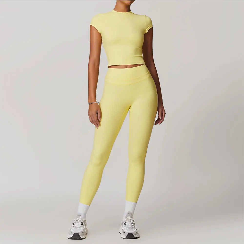 Yoga Suit Women 2pcs Sports Set Quick-Drying Gym Fitness overalls Female Tracksuit Running Workout Short Sleeves Women Clothing
Yoga Suit Women 2pcs Sports Set Quick-Drying Gym Fitness overalls Female Tracksuit Running Workout Short Sleeves Women Clothing