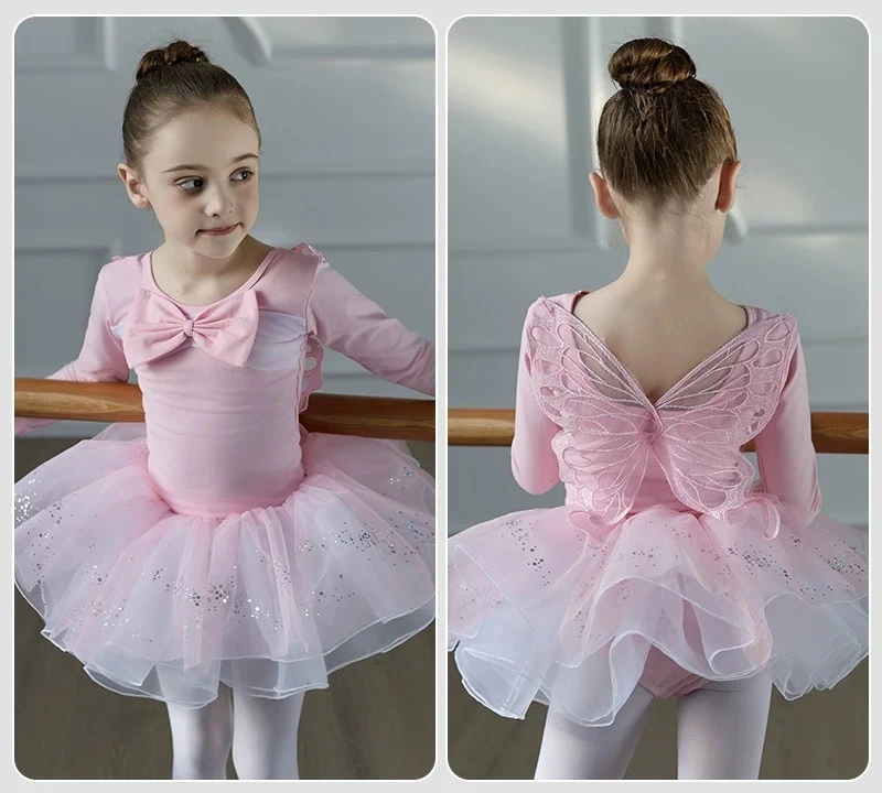 Girls Butterfly Ballet Dance Costume Stage Performance Outfits Ballet Leotards for Girl Tutu Skirts Kids Gymnastics Romper
Girls Butterfly Ballet Dance Costume Stage Performance Outfits Ballet Leotards for Girl Tutu Skirts Kids Gymnastics Romper